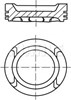 Поршня на 1 циліндр, STD 0306000 MAHLE