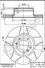 Диск гальмівний передній 09514276 BREMBO