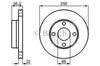 Ротор гальмівний 0986478550 BOSCH