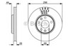 Диск переднього гальма 0986479551 BOSCH