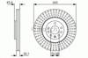 Диск гальмівний передній 0986479A24 BOSCH