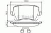 Задні дискові колодки 0986494626 BOSCH