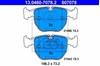 Колодки передні 13046070782 ATE