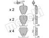 Колодки передні 2207741 METELLI