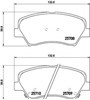 Передні гальмівні колодки 2570801 TEXTAR