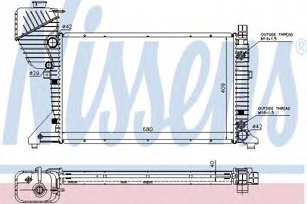 Радіатор основний 62597A NISSENS