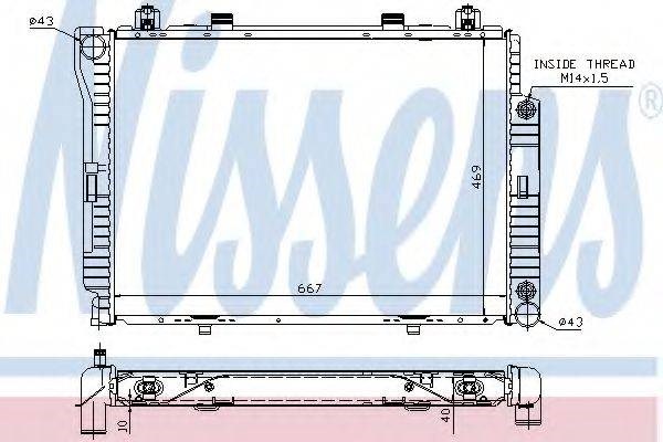 Радіатор 62714A NISSENS