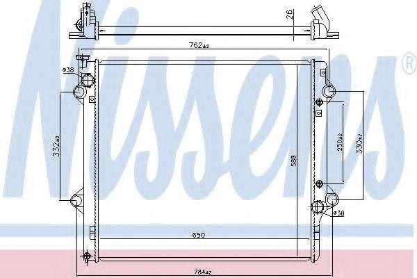 Радіатор охолодження 64661 NISSENS