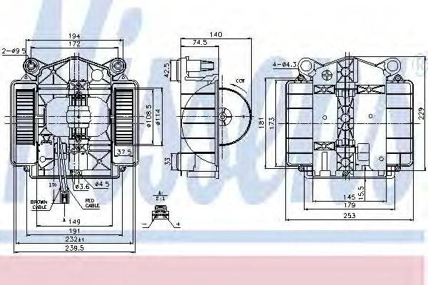 Електромотор пічки 87110 NISSENS