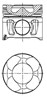 Поршня на 1 циліндр, STD 8743650000 NURAL
