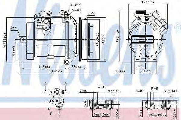 Компресор холодоагенту 890049 NISSENS