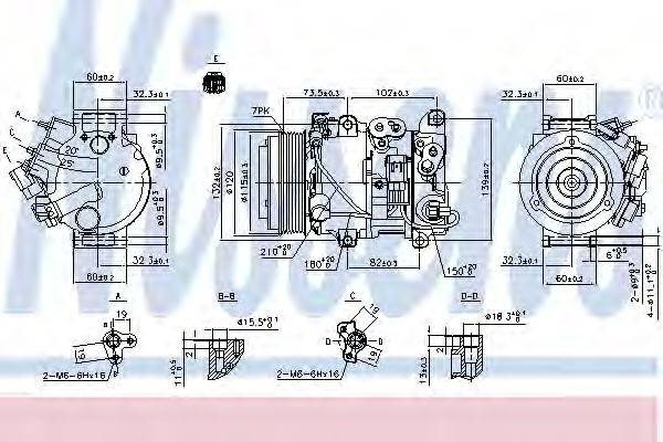 Компресор системи кондиціювання 890158 NISSENS