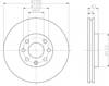 Диск гальмівний передній 8DD355106051 HELLA