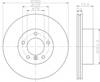 Гальмо дискове переднє 8DD355111921 HELLA