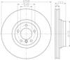 Гальмо дискове переднє 8DD355113531 HELLA