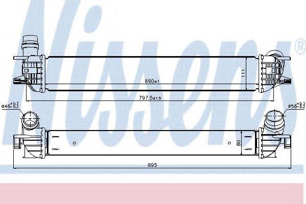 Система охолодження наддувочного повітря 96502 NISSENS