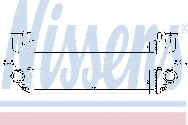 Система охолодження наддувочного повітря 96714 NISSENS
