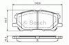 Колодки гальмівні дискові комплект 986494218 BOSCH