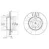 Диск переднього гальма BG2623C DELPHI