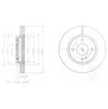 Диск переднього гальма BG4170C DELPHI