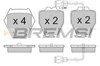 Колодки гальмівні дискові комплект BP3122 BREMSI