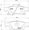 Задні гальмівні колодки P37016 BREMBO