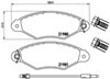 Колодки гальмівні передні, дискові P56038 BREMBO