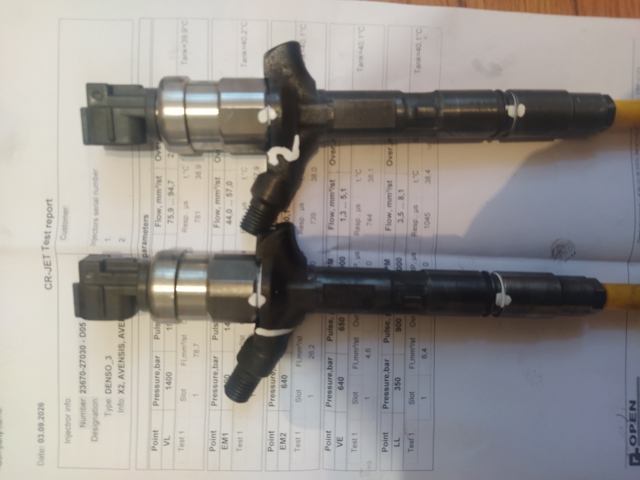 Форсунки електромагнітні 2367027030 DENSO