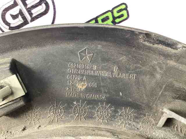 Розширювач заднього крила, правий 68210316AB CHRYSLER