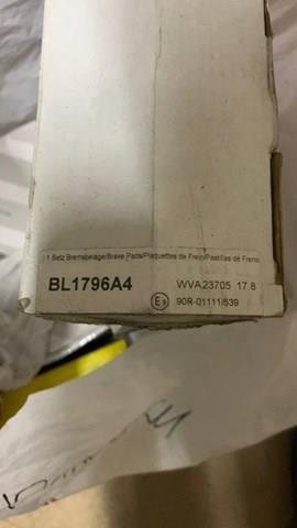 Колодки передні BL1796A4 FTE