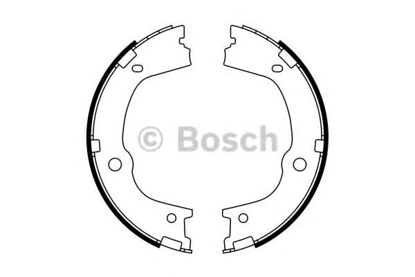 986487776 Bosch Гальмівні колодки ручника
