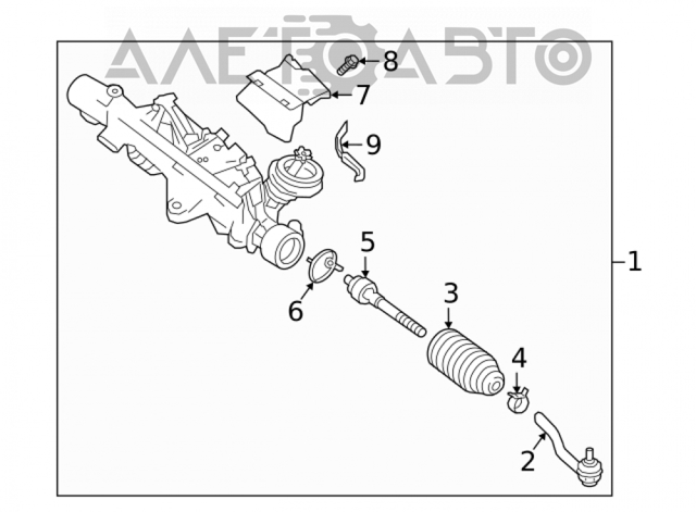D86405NA0A Nissan/Infiniti Зовнішній наконечник рульової тяги