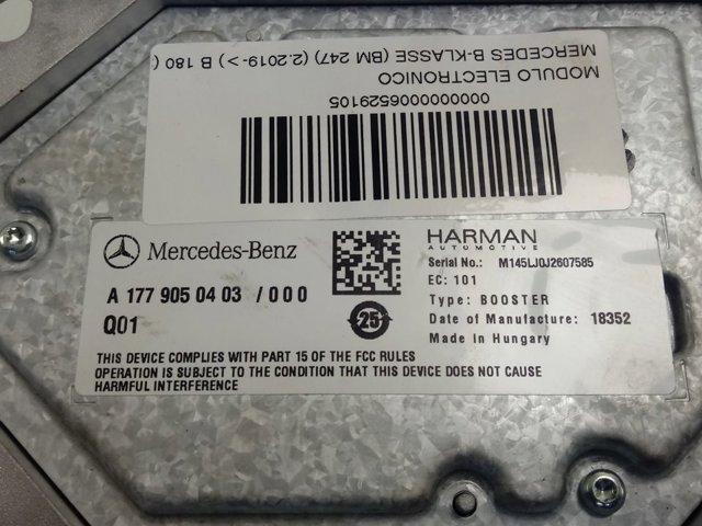  Mercedes A1779050403 ціна, від 106.86 USD