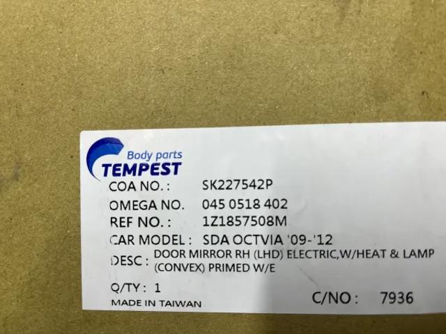 Праве бічне дзеркало Tempest 0450518402 ціна, від 51.05 USD