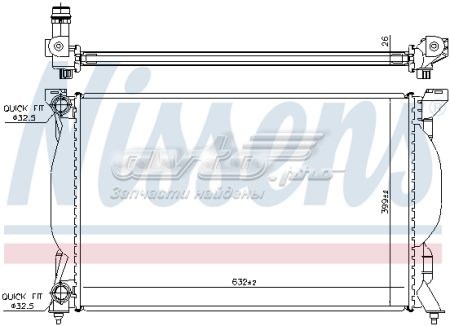 NIS60304A Nissens Радіатор охолодження двигуна