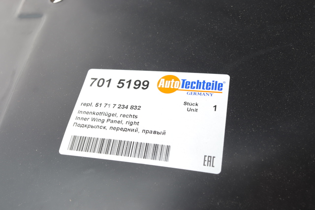 Підкрилок переднього крила, правий передній 7015199 Autotechteile