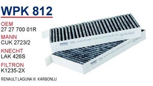 Фільтр салону WPK812 Wunder
