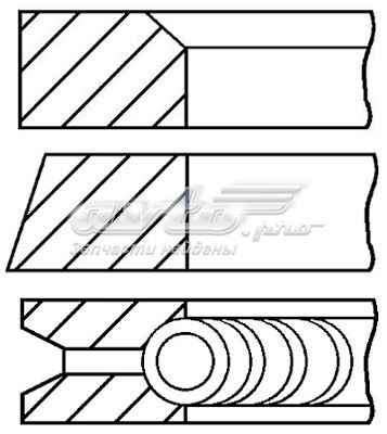 Кільця поршневі на 1 циліндр, 2-й ремонт (+0,50) GOETZE 0850220700