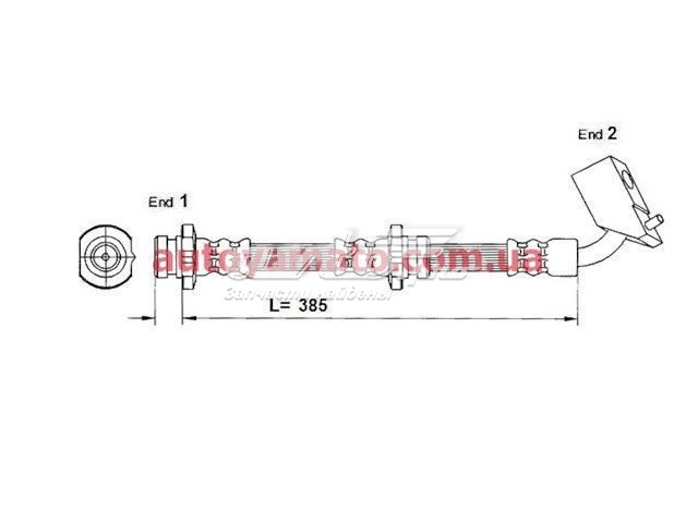  Шланг гальмівний Nissan Bluebird 