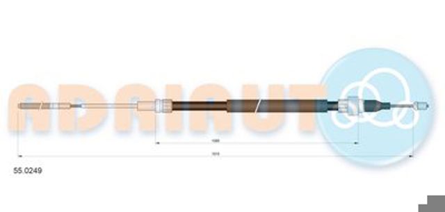 Трос ручного гальма задній, правий/лівий 550249 Adriauto
