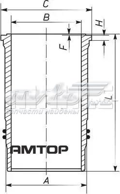 003WN3801 Mahle Original Гільза циліндра