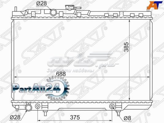 NS0001B10 SAT Радіатор охолодження двигуна