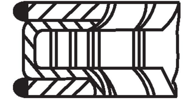 Кільця поршневі на 1 циліндр, STD. 028RS101140N0 Mahle Original