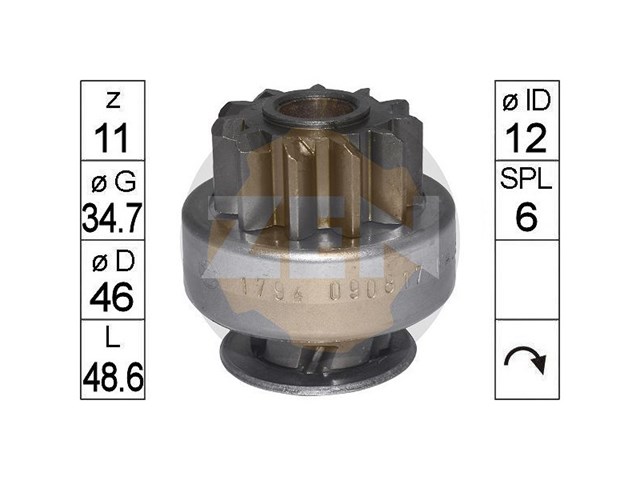 ZN1794 ZEN Привід стартера бендикс
