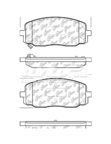 Задні гальмівні колодки Centric Parts 10316020 ціна, від 51.46 USD
