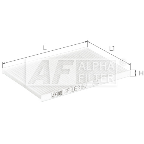 Фільтр повітряний обігрівача Alpha Filter AF5063 ціна, від 2.43 USD
