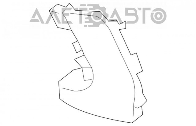 521280E921 Toyota Молдинг бампера переднього, лівий