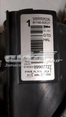 Фара Toyota 8115002E21