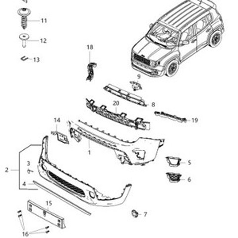 Оправа туманки Chrysler 6VM61SZ0AA