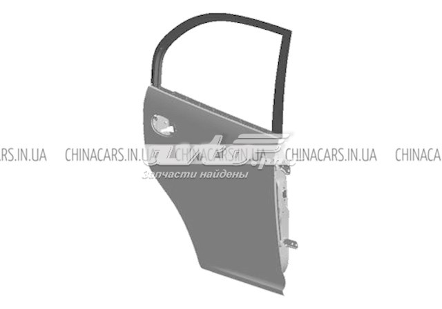 Двері задні, праві Chery S216201020DY ціна, від 112.87 USD